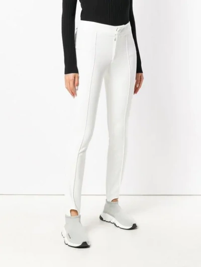 Shop Moncler Shaping Leggings In White