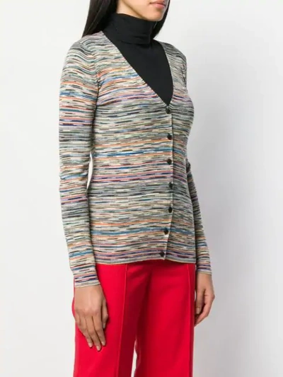 Shop Missoni Striped Pattern Cardigan In Sm0hz