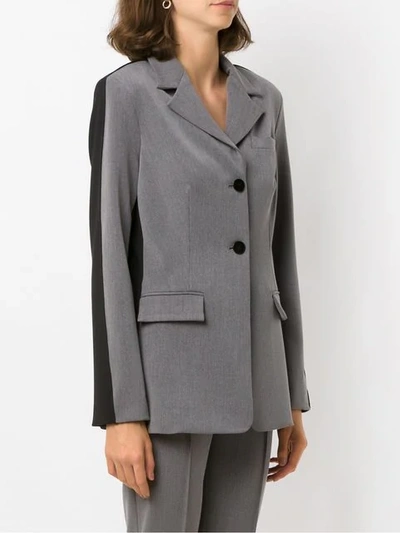 Shop Alcaçuz Lusiadas Blazer In Grey