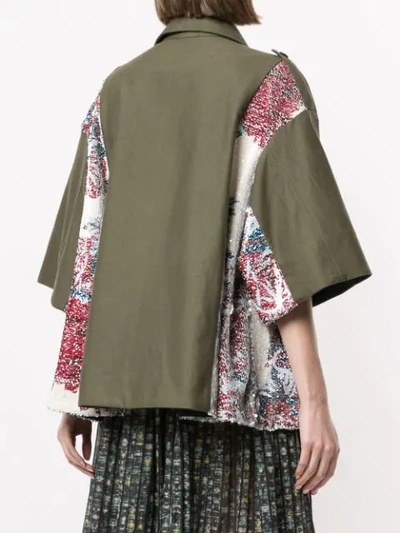 Shop Antonio Marras Embroidered Military Jacket In Green