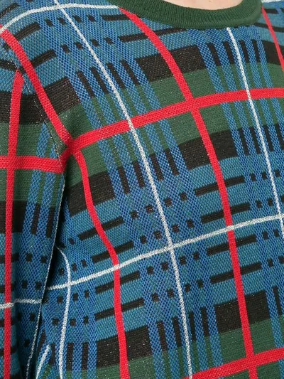 Macgraw Quantum Tartan Jumper In Blue
