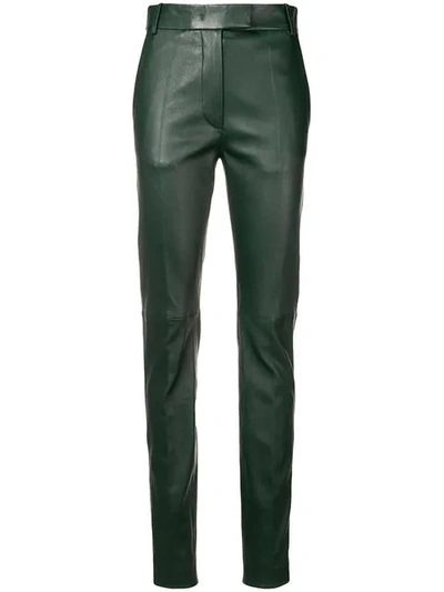 Shop Joseph Reeve Stretch Trousers In Green