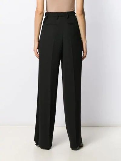 PRADA PLEATED DETAIL TAILORED TROUSERS - 黑色