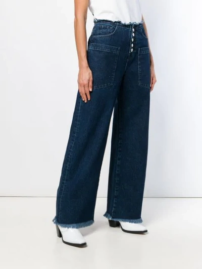 Shop 7 For All Mankind Flared Jeans In Blue