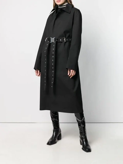 Shop Alyx X Mackintosh Belted Trench Coat In Black