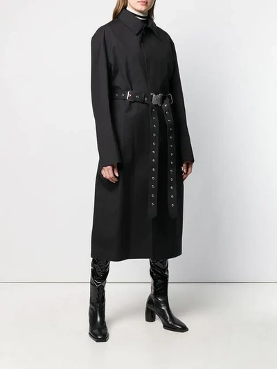 Shop Alyx X Mackintosh Belted Trench Coat In Black