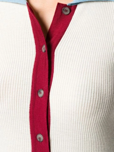 Shop Missoni Contrast Collar Polo Shirt In Neutrals