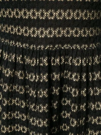 Shop Fendi Cut-out Shoulder Midi Dress In Black