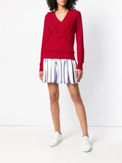 Shop Barrie Cashmere Sweater In Red