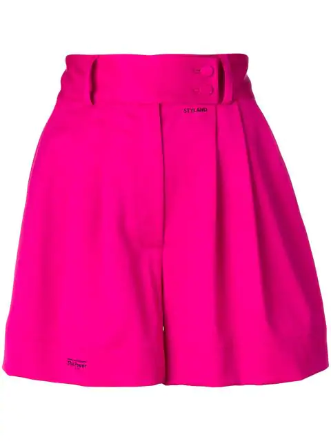 tailored pink shorts