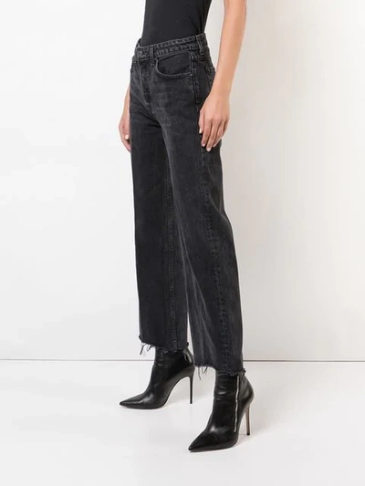 Shop Reformation Fawcett Jeans In Black