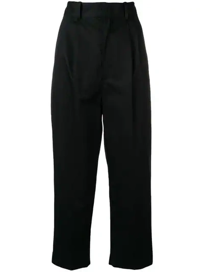 Shop Isabel Marant Fitted Waist Trousers In Black