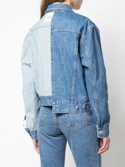 Shop Monse Inside Out Denim Jacket In Blue