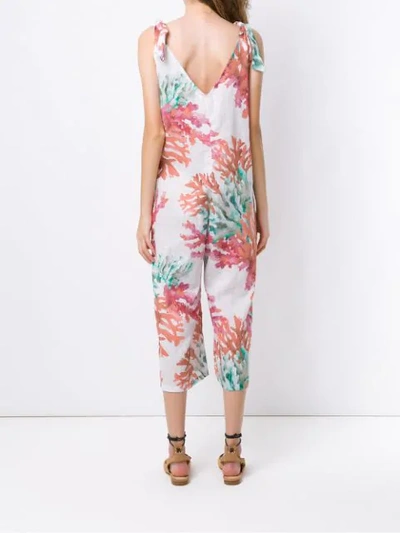 Shop Brigitte Cropped Jumpsuit In Multicolour