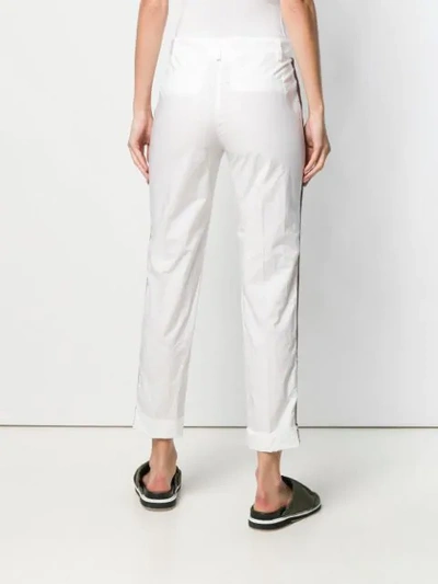 Shop P.a.r.o.s.h Side Stripe Trousers In White