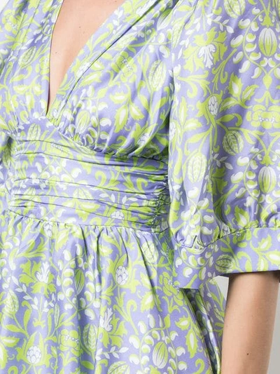 Shop Cynthia Rowley 'freida' Kleid Mit Puffärmeln In Purple