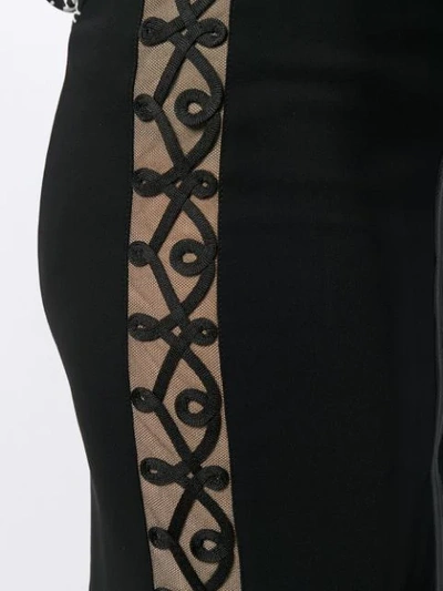 Shop Fendi Front Zipper Fitted Skirt In Black