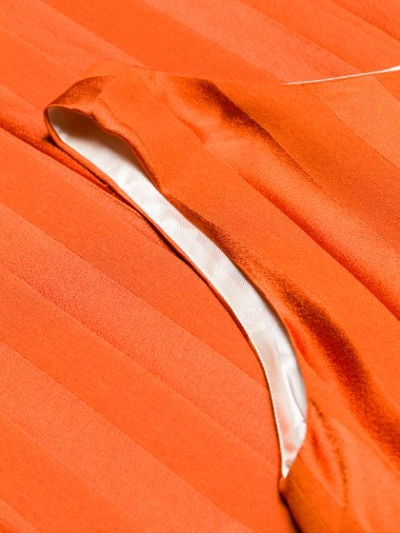 Shop Golden Goose Contrasting Stripped Jumpsuit In Orange