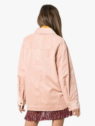Shop Isabel Marant Marvey Corduroy Jacket In Pink