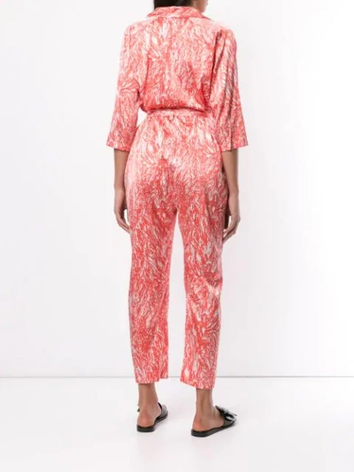 Shop Zero + Maria Cornejo Abstract Print Jumpsuit In Pink