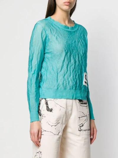Shop Aalto Pullover Mit Knittereffekt - Blau In Blue