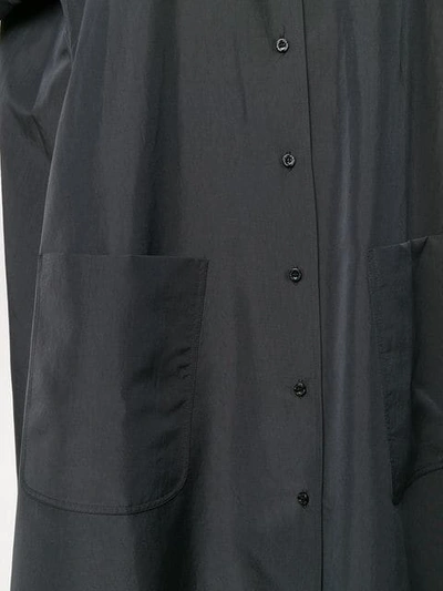 Shop Neil Barrett Kimono Shirt Dress - Black
