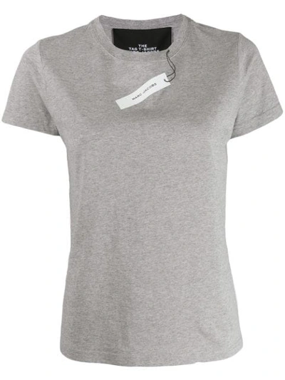 Shop Marc Jacobs The Tag T-shirt In Grey
