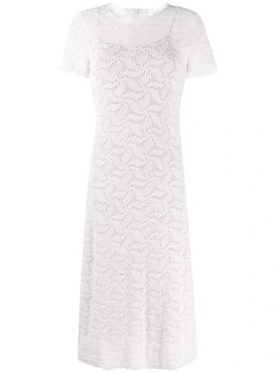 Shop Michael Michael Kors Fitted Lace Dress In White