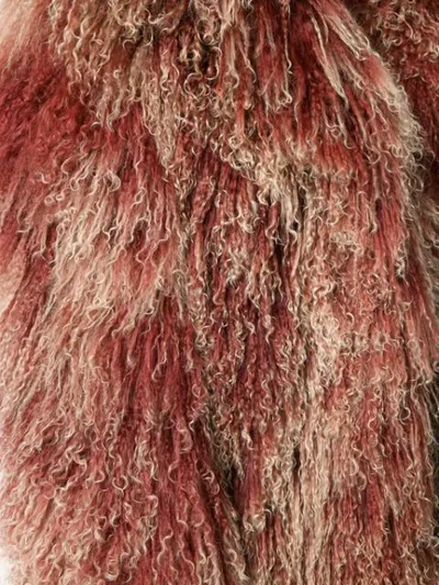 Pre-owned A.n.g.e.l.o. Vintage Cult 1970's Fluffy Coat In Pink