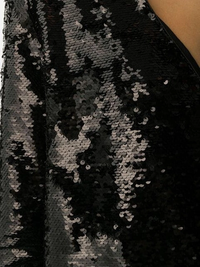 Shop Ganni Sonora Sequin Dress In Black