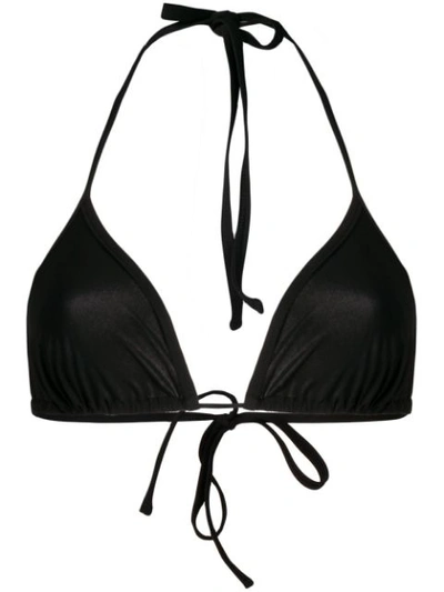 Shop Isabel Marant Triangle Bikini Top In Black