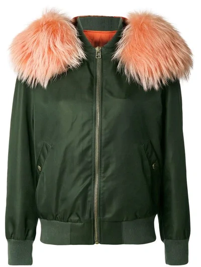 Shop Mr & Mrs Italy Customisable Bomber Jacket In Green