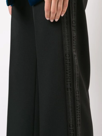 OFF-WHITE LOGO细节长裤 - 黑色