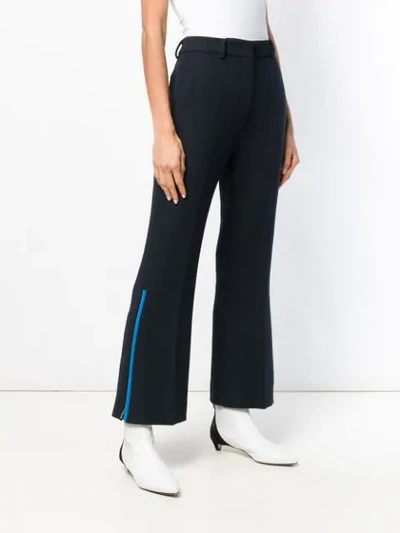 Shop Sportmax Tailored Bootcut Trousers - Blue