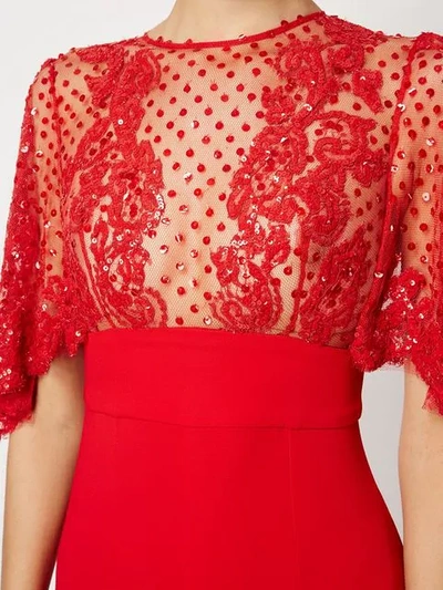 Zuhair Murad Exposed Back Jumpsuit In Red