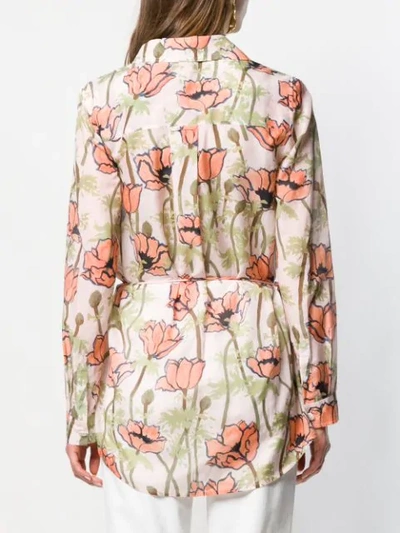 Shop Tory Burch Pink Poppies Blouse