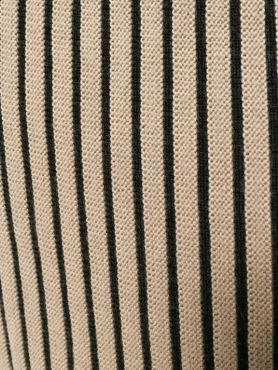 stripe knitted pencil skirt