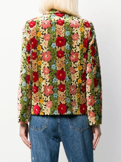 Shop Etro Floral Embroidered Jacket In 1
