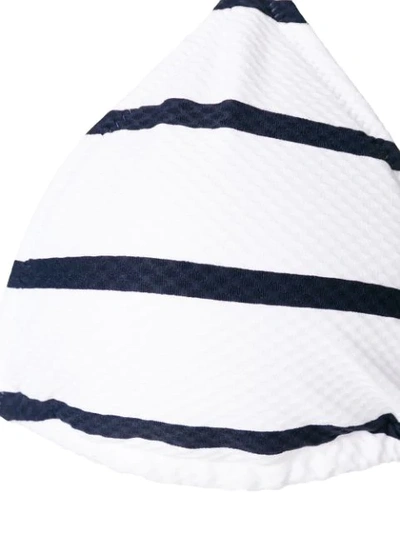 Shop Heidi Klein Striped Triangle Bikini Top - White