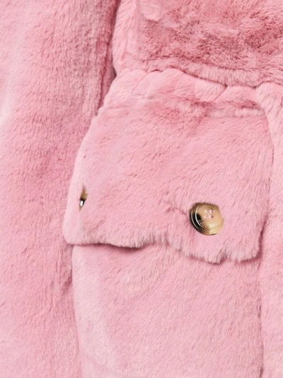 Shop Golden Goose Oversized Hooded Coat In Pink