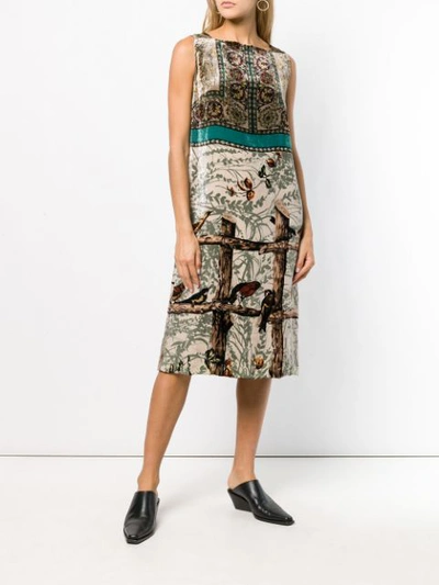 Shop Antonio Marras Printed Dress - Green