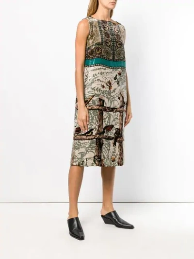 Shop Antonio Marras Printed Dress - Green