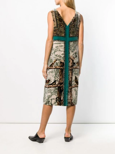 Shop Antonio Marras Printed Dress - Green