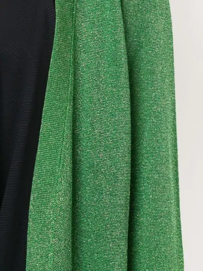 Shop Missoni Long Glittery Cardigan In Green