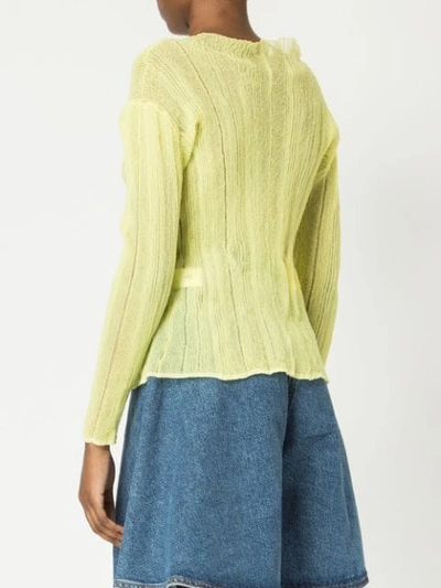 Shop Aalto Dropped Shoulder Top In Yellow