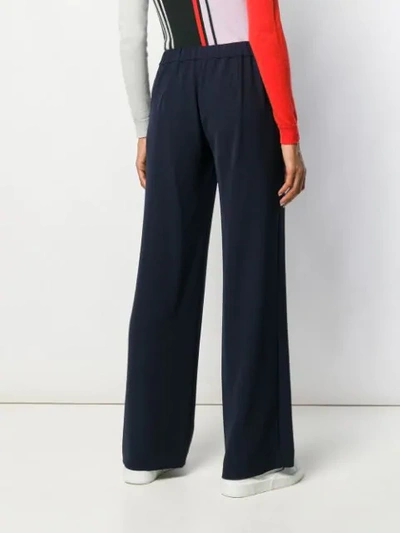 Shop P.a.r.o.s.h Flared Trousers In Blue
