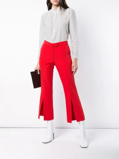 Shop Robert Rodriguez Studio Cropped Length Trousers In Red
