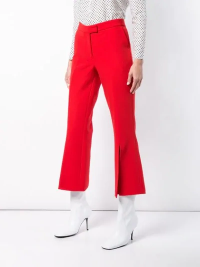 Shop Robert Rodriguez Studio Cropped Length Trousers In Red
