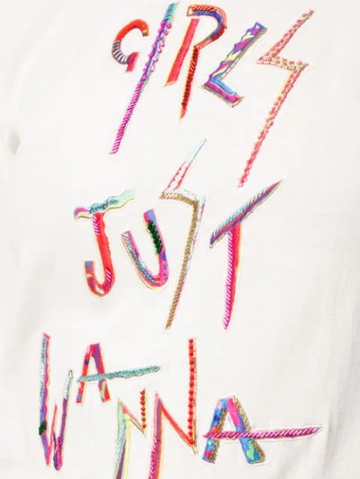 Shop Manish Arora Besticktes T-shirt - Weiss In White