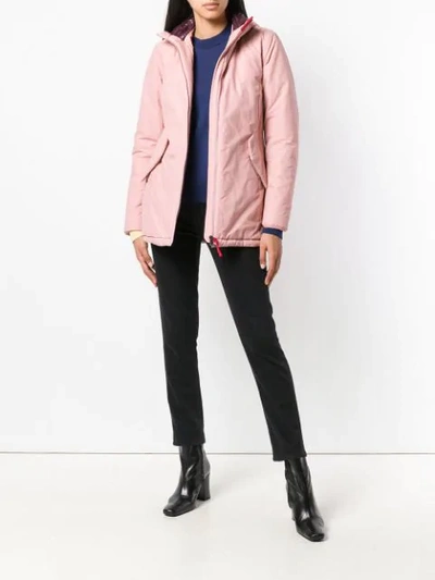 Shop Freedomday Short Hooded Jacket In Pink